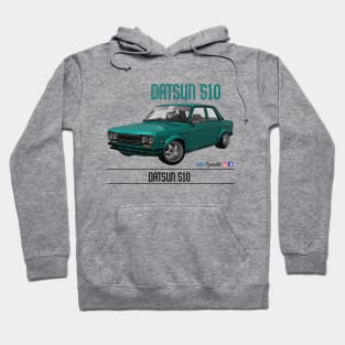 Datsun 510 Aqua Hoodie